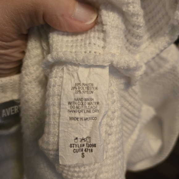 Charlotte Avery Off-White Waffle Knit Blouse - Picture 4 of 4